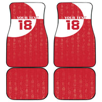Custom Greenland Football Car Mats Polar-Bamserne Tupilaq Pattern