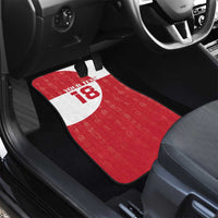 Custom Greenland Football Car Mats Polar-Bamserne Tupilaq Pattern