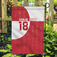 Custom Greenland Football Garden Flag Polar-Bamserne Tupilaq Pattern