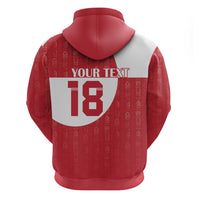 Custom Greenland Football Hoodie Polar-Bamserne Tupilaq Pattern