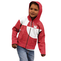 Custom Greenland Football Kid Hoodie Polar-Bamserne Tupilaq Pattern