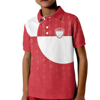 Custom Greenland Football Kid Polo Shirt Polar-Bamserne Tupilaq Pattern