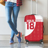 Custom Greenland Football Luggage Cover Polar-Bamserne Tupilaq Pattern