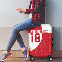 Custom Greenland Football Luggage Cover Polar-Bamserne Tupilaq Pattern