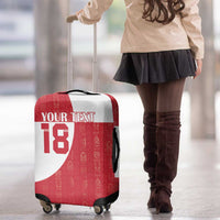 Custom Greenland Football Luggage Cover Polar-Bamserne Tupilaq Pattern