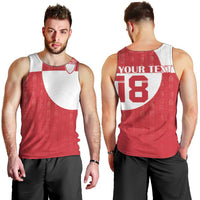 Custom Greenland Football Men Tank Top Polar-Bamserne Tupilaq Pattern