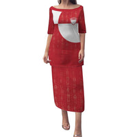 Custom Greenland Football Puletasi Polar-Bamserne Tupilaq Pattern