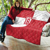Custom Greenland Football Quilt Polar-Bamserne Tupilaq Pattern