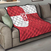 Custom Greenland Football Quilt Polar-Bamserne Tupilaq Pattern