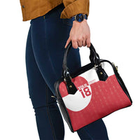 Custom Greenland Football Shoulder Handbag Polar-Bamserne Tupilaq Pattern