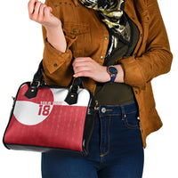 Custom Greenland Football Shoulder Handbag Polar-Bamserne Tupilaq Pattern