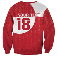 Custom Greenland Football Sweatshirt Polar-Bamserne Tupilaq Pattern