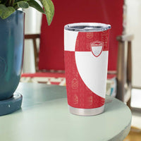 Custom Greenland Football Tumbler Cup Polar-Bamserne Tupilaq Pattern