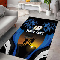 Custom Estonia National Flag Day Area Rug Mu isamaa, mu onn ja room