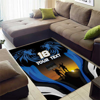 Custom Estonia National Flag Day Area Rug Mu isamaa, mu onn ja room