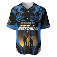 Custom Estonia National Flag Day Baseball Jersey Mu isamaa, mu onn ja room