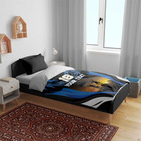 Custom Estonia National Flag Day Bedding Set Mu isamaa, mu onn ja room