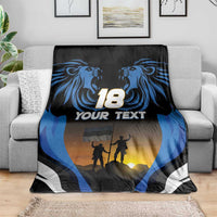 Custom Estonia National Flag Day Blanket Mu isamaa, mu onn ja room