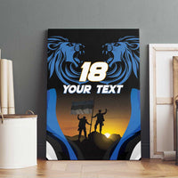 Custom Estonia National Flag Day Canvas Wall Art Mu isamaa, mu onn ja room