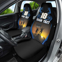 Custom Estonia National Flag Day Car Seat Cover Mu isamaa, mu onn ja room