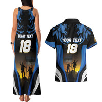 Custom Estonia National Flag Day Couples Matching Tank Maxi Dress and Hawaiian Shirt Mu isamaa, mu onn ja room