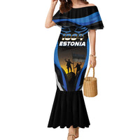 Custom Estonia National Flag Day Family Matching Mermaid Dress and Hawaiian Shirt Mu isamaa, mu onn ja room