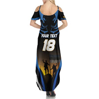 Custom Estonia National Flag Day Family Matching Summer Maxi Dress and Hawaiian Shirt Mu isamaa, mu onn ja room