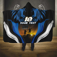 Custom Estonia National Flag Day Hooded Blanket Mu isamaa, mu onn ja room