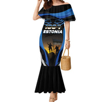 Custom Estonia National Flag Day Mermaid Dress Mu isamaa, mu onn ja room