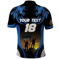 Custom Estonia National Flag Day Polo Shirt Mu isamaa, mu onn ja room