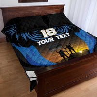 Custom Estonia National Flag Day Quilt Bed Set Mu isamaa, mu onn ja room