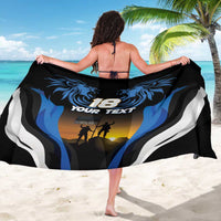 Custom Estonia National Flag Day Sarong Mu isamaa, mu onn ja room