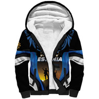 Custom Estonia National Flag Day Sherpa Hoodie Mu isamaa, mu onn ja room