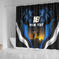 Custom Estonia National Flag Day Shower Curtain Mu isamaa, mu onn ja room