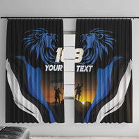 Custom Estonia National Flag Day Window Curtain Mu isamaa, mu onn ja room