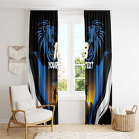 Custom Estonia National Flag Day Window Curtain Mu isamaa, mu onn ja room