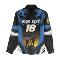 Custom Estonia National Flag Day Women Casual Shirt Mu isamaa, mu onn ja room