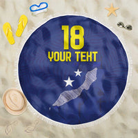 Custom Curacao Football Beach Blanket La Pantera Negra