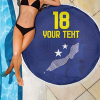 Custom Curacao Football Beach Blanket La Pantera Negra