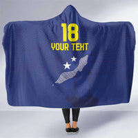 Custom Curacao Football Hooded Blanket La Pantera Negra