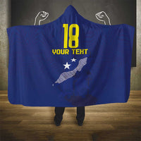 Custom Curacao Football Hooded Blanket La Pantera Negra