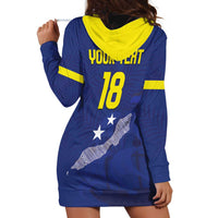 Custom Curacao Football Hoodie Dress La Pantera Negra