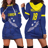 Custom Curacao Football Hoodie Dress La Pantera Negra