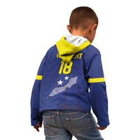 Custom Curacao Football Kid Hoodie La Pantera Negra