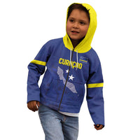 Custom Curacao Football Kid Hoodie La Pantera Negra