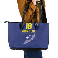 Custom Curacao Football Leather Tote Bag La Pantera Negra