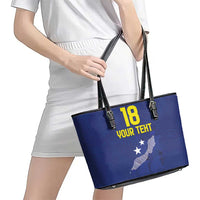 Custom Curacao Football Leather Tote Bag La Pantera Negra