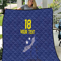 Custom Curacao Football Quilt La Pantera Negra