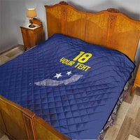 Custom Curacao Football Quilt La Pantera Negra