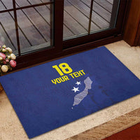 Custom Curacao Football Rubber Doormat La Pantera Negra
